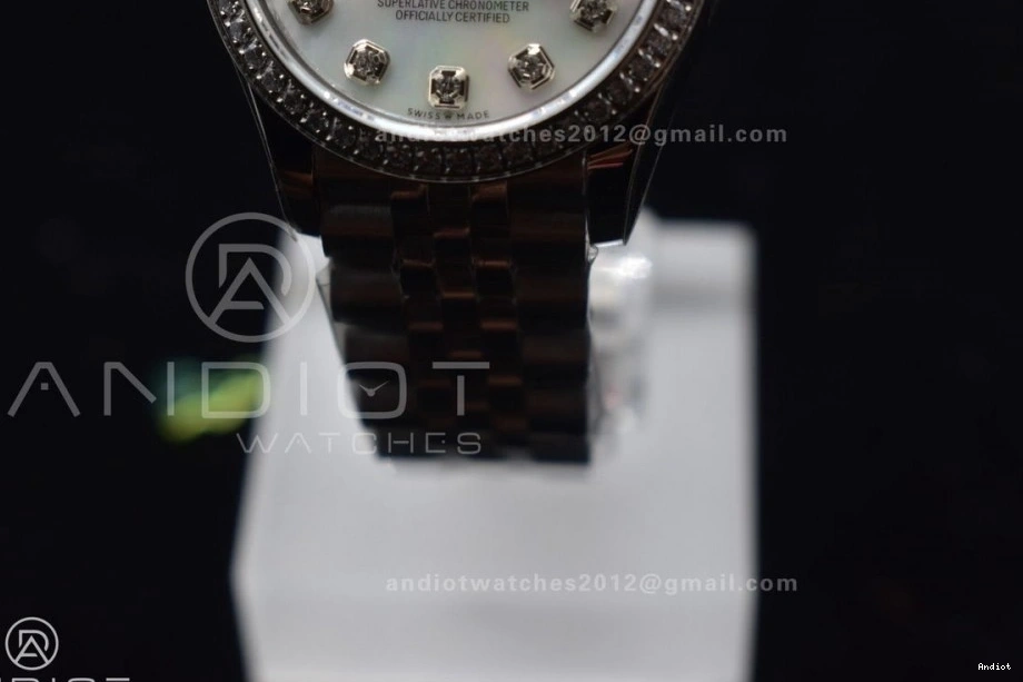 Syle 408 DateJust Bracelet Dial On WF OdorResistant Fluted President Steel 31 White Ladies 278289 Bezel 316L 0714